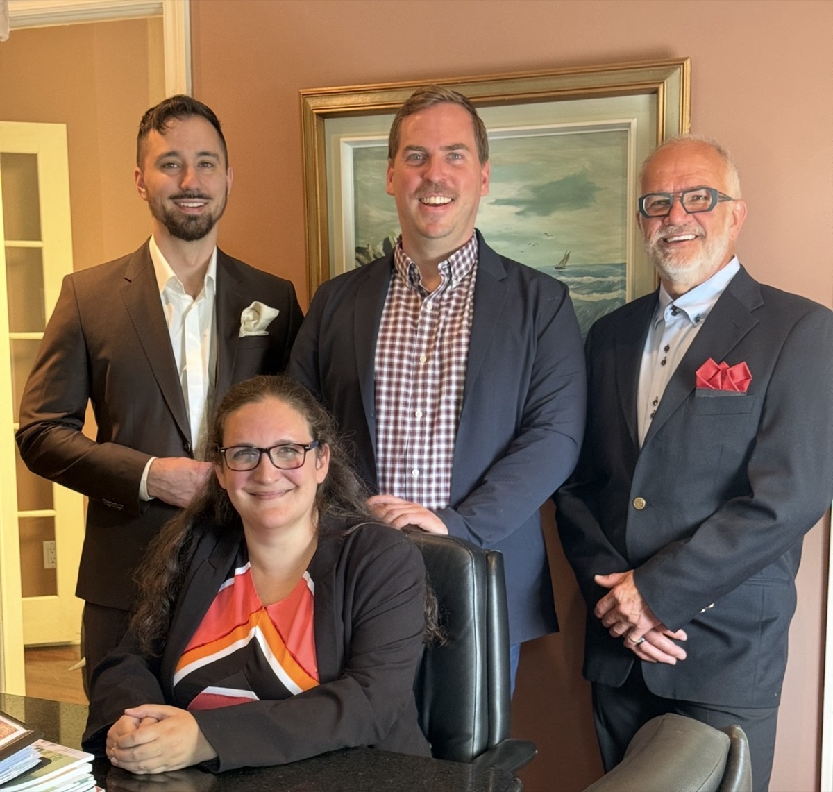 The Profirm team: Mathieu Landry, Francis B St-Jacques, Benoît Hamel and Kim Stewart